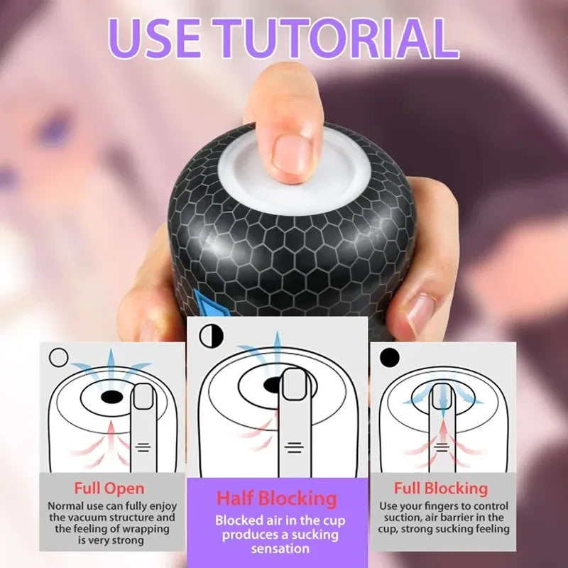 Masturbation Cup Wielding Powerful Sucking Realistic Anal Vagina Pocket Pussy Oral Sex Massager Male Masturbation Toy Male 18+