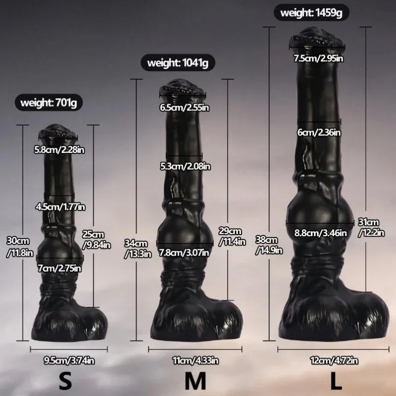 Huge Horse Dildo Anal Plug Animal Penis Vaginal Masturbation Stimulator Prostate Massage Anus Dilator Sex Toys Women Men Lesbian