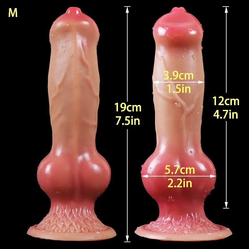 Dog Dildo/Huge Dildo Animal Realistic Penis with Suction Cup Big Butt Plug Giant Monster Cock Dick Adults Supplies for Men Women
