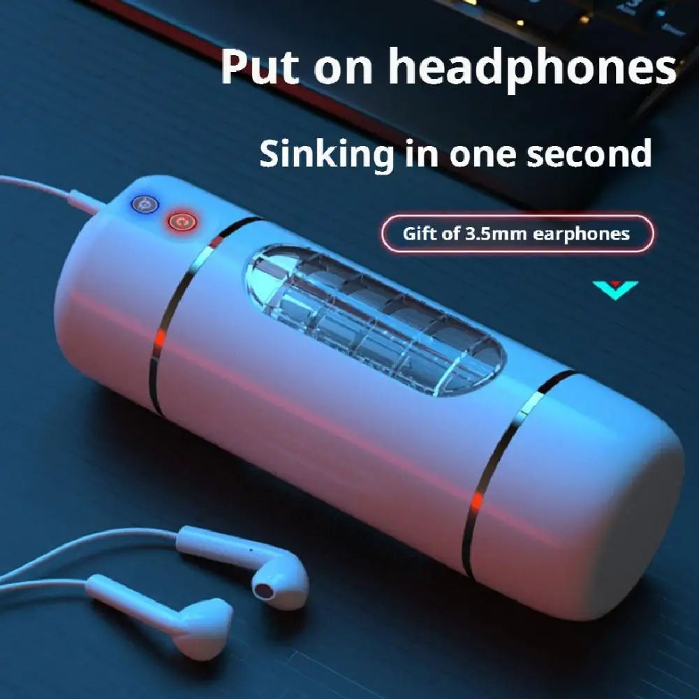 Pocket Pussy Sex Machines Automatic Male Masturbator Cup Realistic Oral Sucking Intelligent Voice Blowjob Sex Toy Adult Products