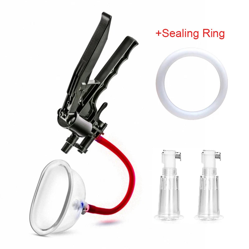 Pussy Pump Manual Breast Enlarger  Sucking Cup Nipple Sucker Suction Cover Adult Sex Toys for Women Vaginal Clit Stimulator