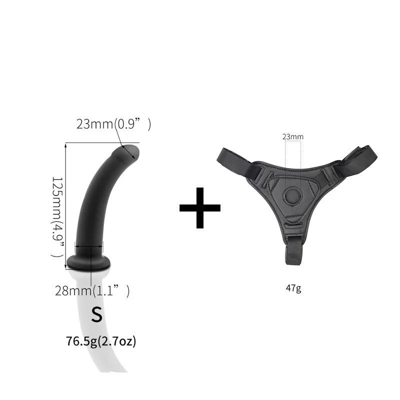 Adult Supplies Sex Toy Wearable Dildo Realistic Sex Toy For Lesbian Women Couples Dildo Strap On Penis Suction Cup Anal Plug