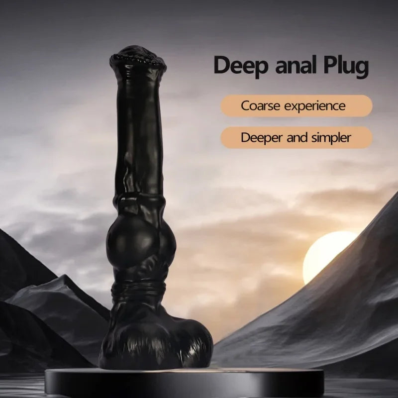 Huge Horse Dildo Anal Plug Animal Penis Vaginal Masturbation Stimulator Prostate Massage Anus Dilator Sex Toys Women Men Lesbian