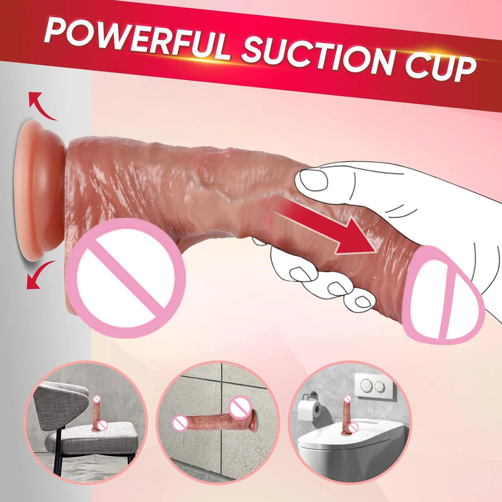 Dildo Anal Vaginal Realistic Dildos for Women Skin Sliding Foreskin Testicles Stimulation Strapon Big Penis Sex Toys