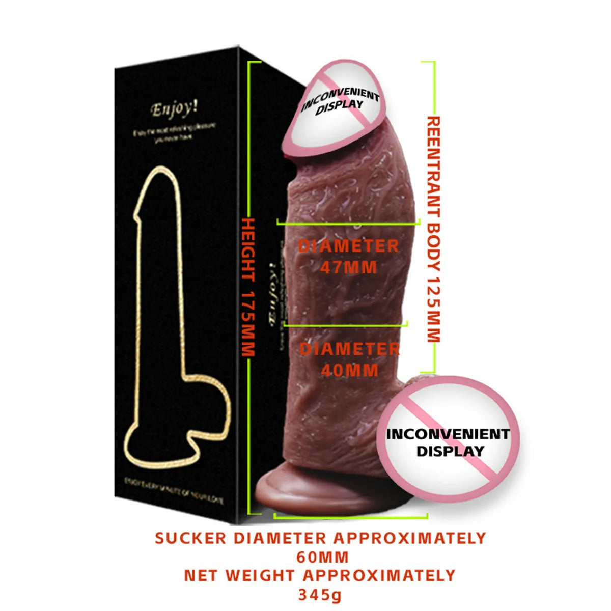 Dildo's realistic female G-spot stimulator, multi size simulated female dildo, powerful suction cup, anal plug, adult sex toy