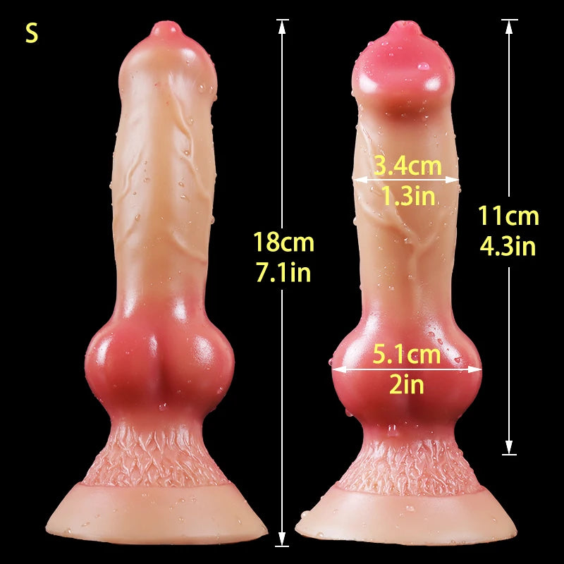 Dog Dildo/Huge Dildo Animal Realistic Penis with Suction Cup Big Butt Plug Giant Monster Cock Dick Adults Supplies for Men Women