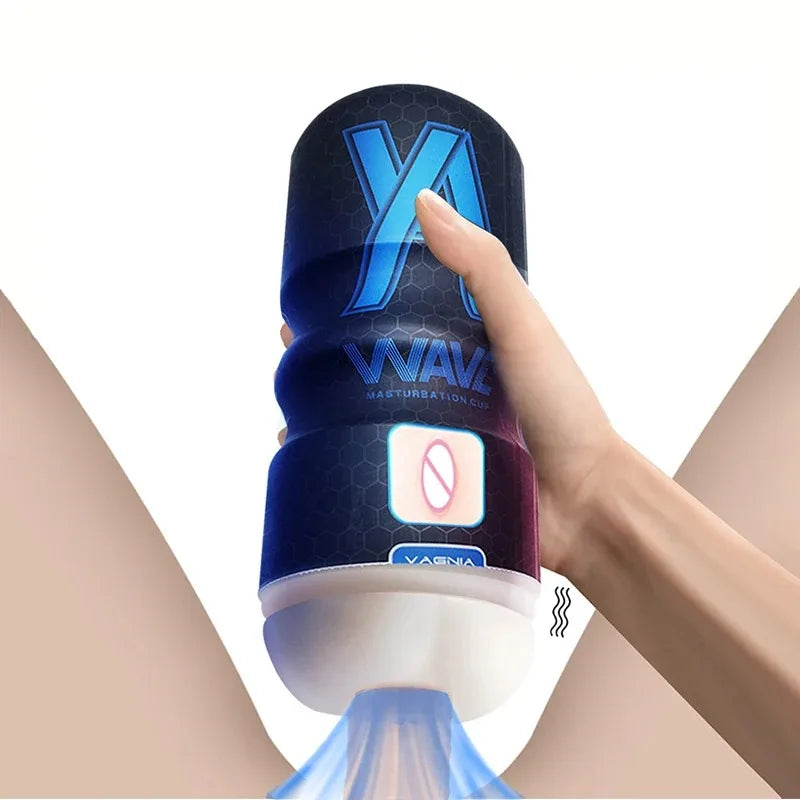 Masturbation Cup Wielding Powerful Sucking Realistic Anal Vagina Pocket Pussy Oral Sex Massager Male Masturbation Toy Male 18+
