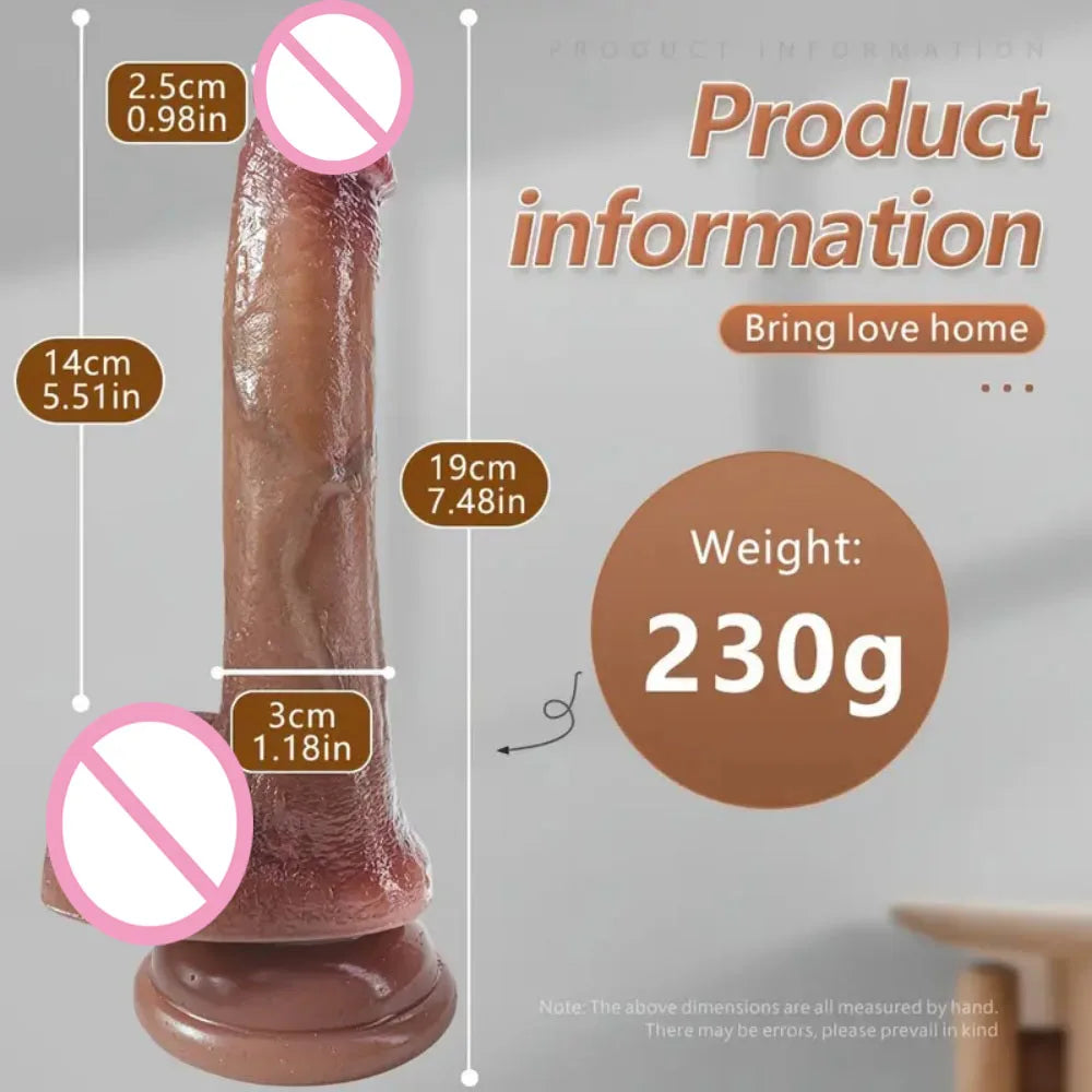 Dildo's realistic female G-spot stimulator, multi size simulated female dildo, powerful suction cup, anal plug, adult sex toy