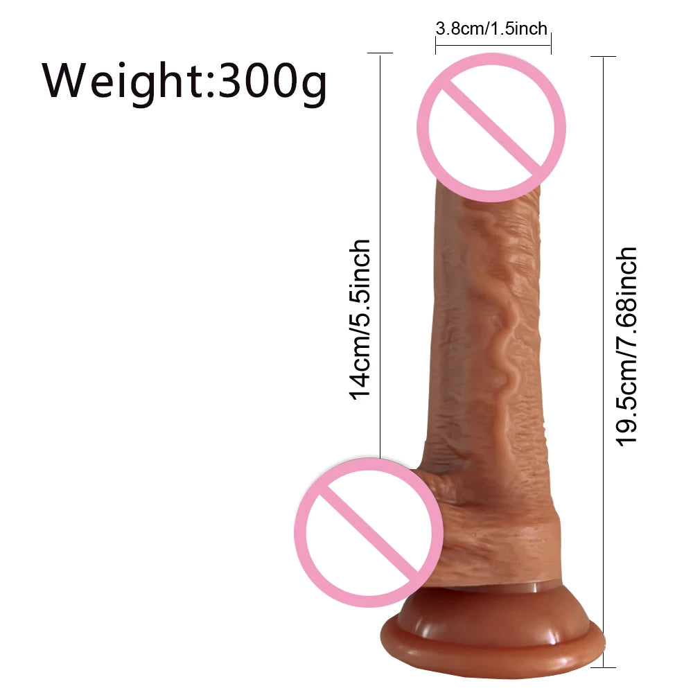 Dildo No Vibrator Realistic Soft Silicone Big Penis Suction Cup Anal Sex Toys For Women Vagina Masturbator G-spot Stimulator