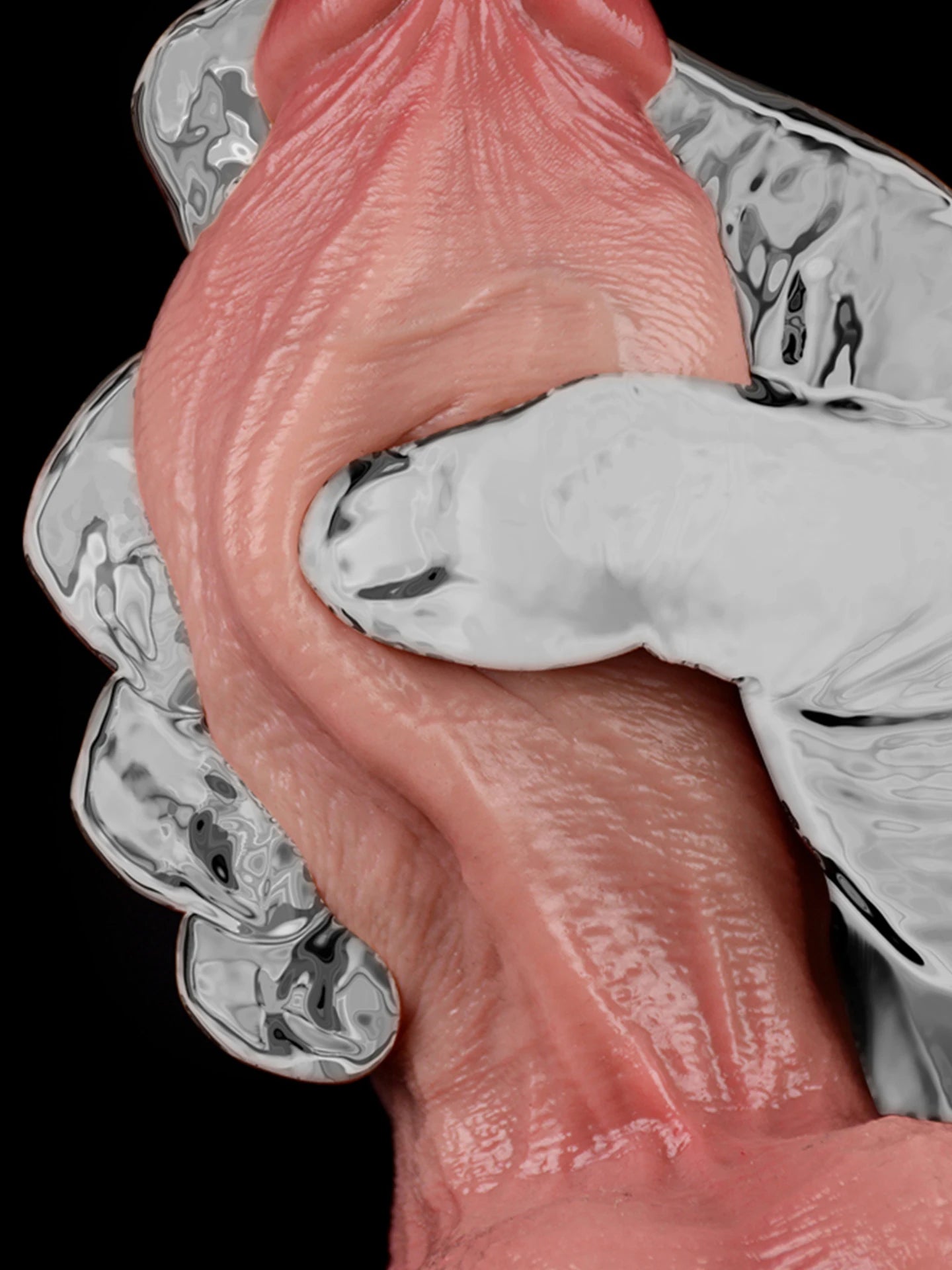 5.5" Ultra-Realistic Thick Dildo with Veins & Balls - Body-Safe Liquid Silicone & Strong Suction Base for Women & Solo Play