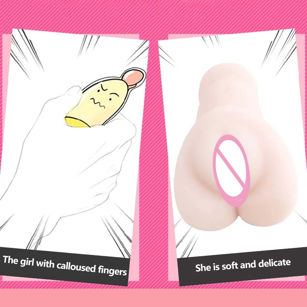 Pocket Pussy Male Masturbator Sex Toys with 3D Realistic Vagina Textured for Men Masturbation Adult Supplies Sex Machine