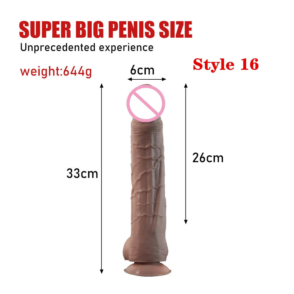 Dildo's realistic female G-spot stimulator, multi size simulated female dildo, powerful suction cup, anal plug, adult sex toy
