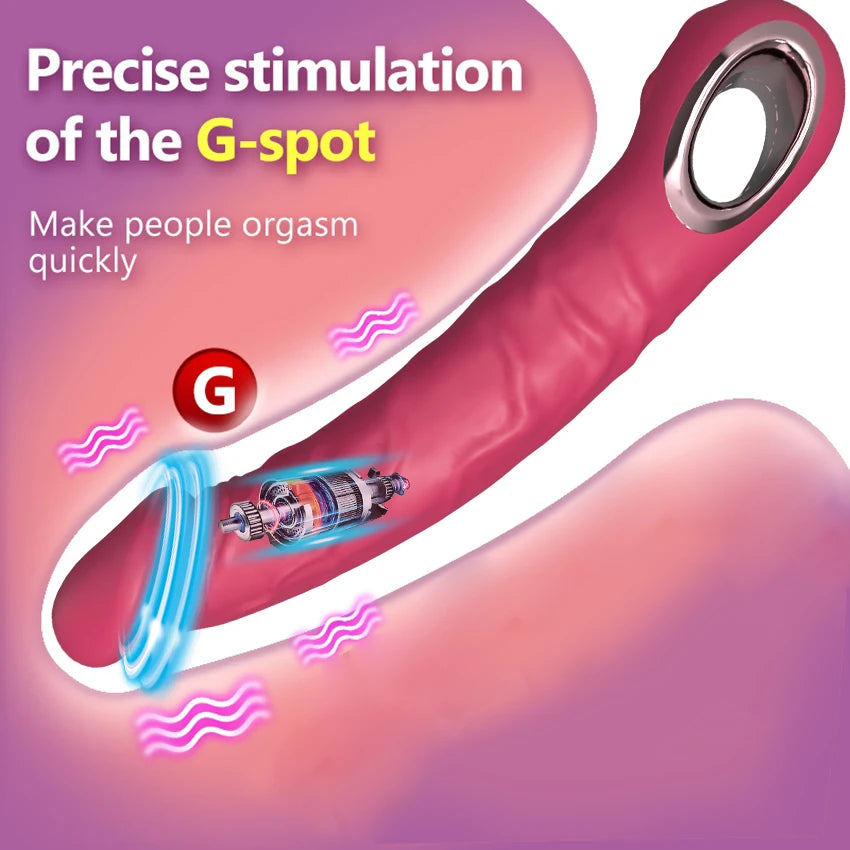 Vibrator Dildo G Spot with Female Stimulator Big Penis Anal Plug Adult Realistic Man Real Penis Sex Toys for Women 10 Modes