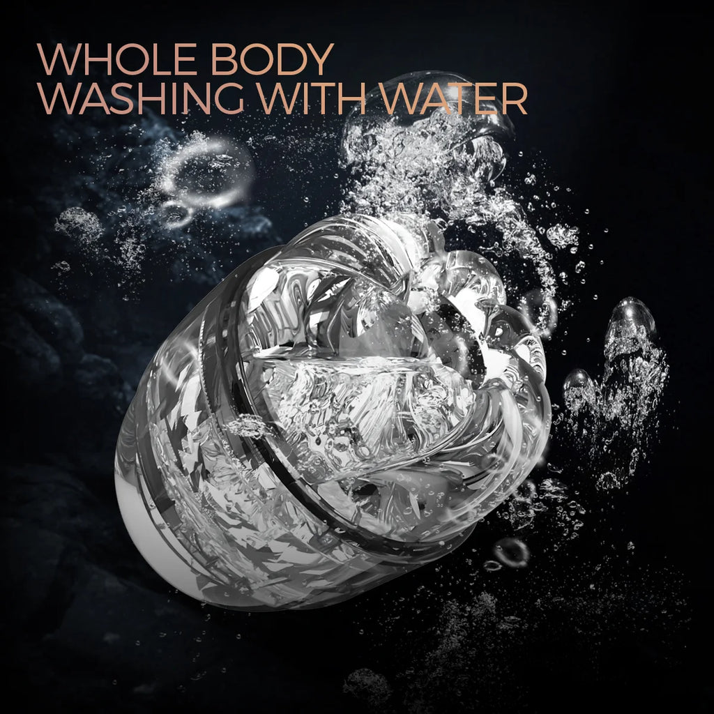 Transparent Manual Male Masturbator Pocket Pussy Masturbation with Vagina Textured Blowjob Sex Toys Penis Masturbation Sleeve