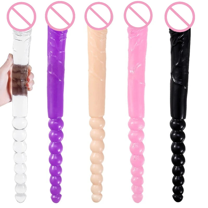 Double-headed But Pluk Dildo Anal Penetration 18+ Sex Products Sensory Toys Ejaculation Masturbation Sexy Gadgets Adult Supplies