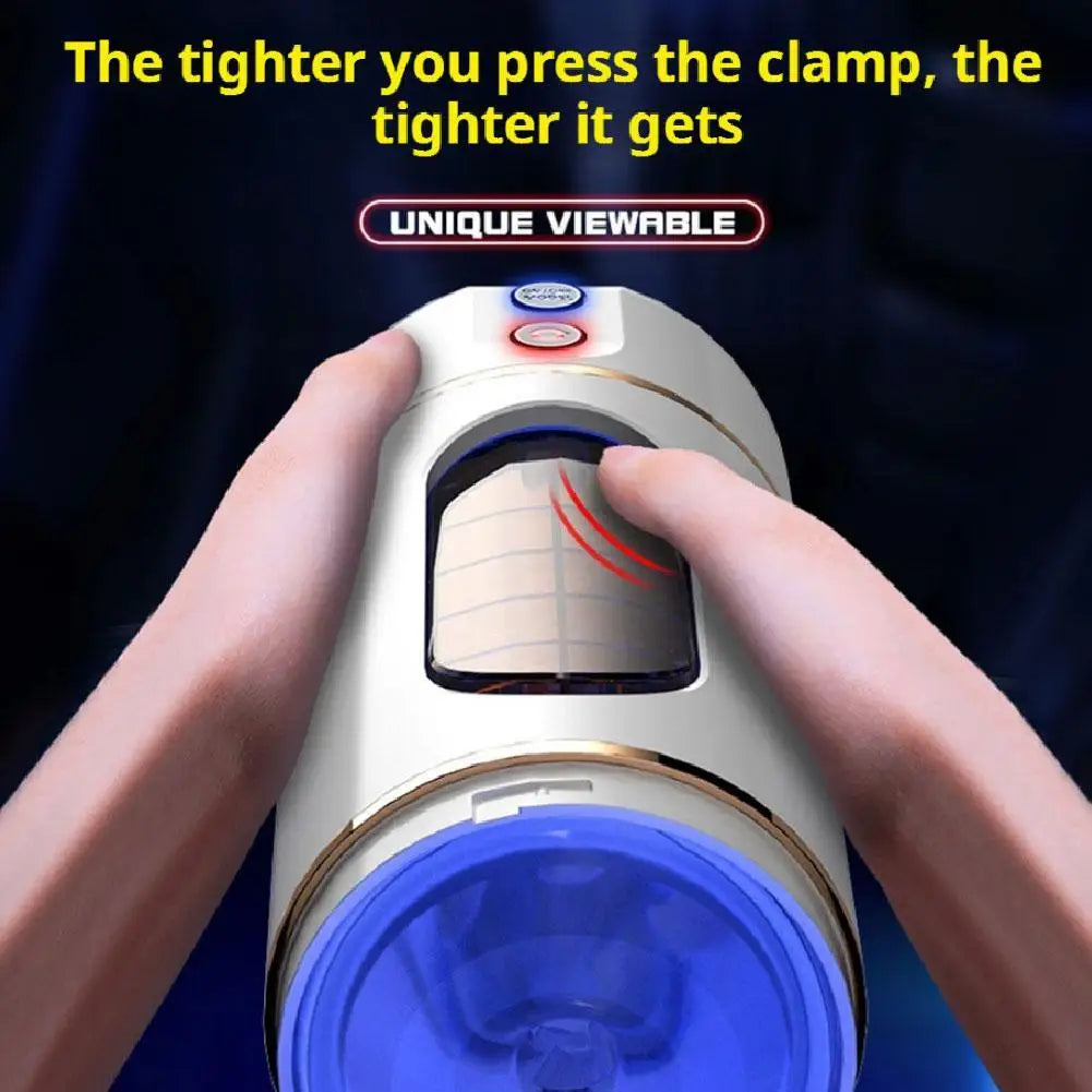 Pocket Pussy Sex Machines Automatic Male Masturbator Cup Realistic Oral Sucking Intelligent Voice Blowjob Sex Toy Adult Products