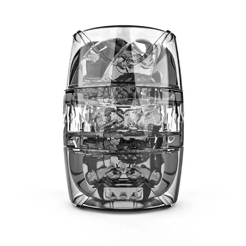 Transparent Manual Male Masturbator Pocket Pussy Masturbation with Vagina Textured Blowjob Sex Toys Penis Masturbation Sleeve