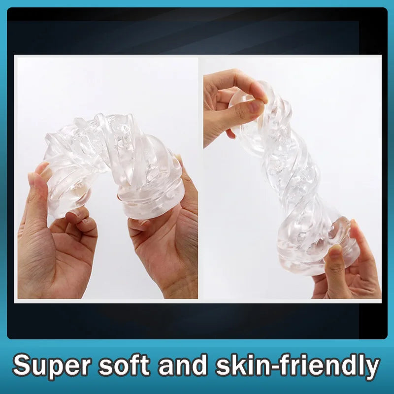 Pocket Pussy Manual Control, Soft Aircraft Cup Male Masturbator, Easy to Clean Male Sex Toy, Spare Cup for Enhanced Pleasure