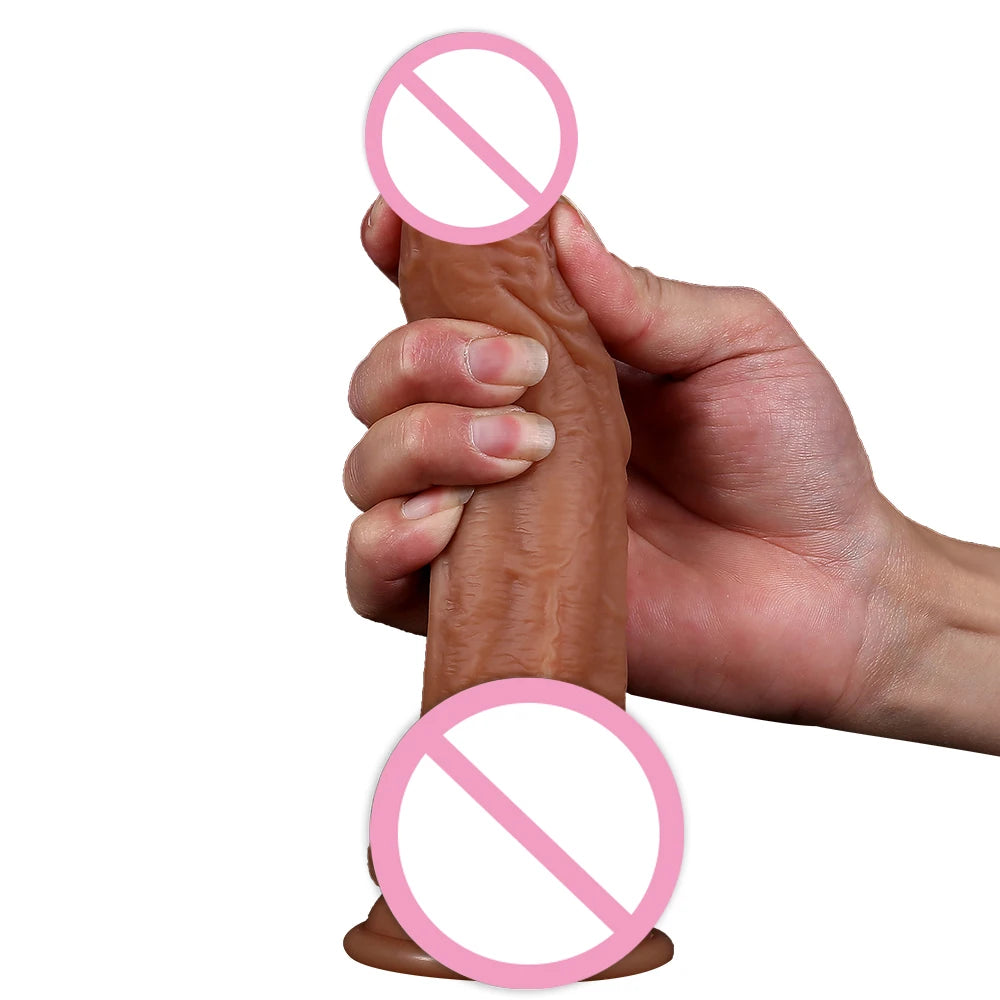 Dildo No Vibrator Realistic Soft Silicone Big Penis Suction Cup Anal Sex Toys For Women Vagina Masturbator G-spot Stimulator