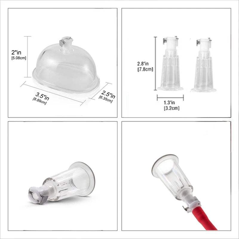 Pussy Pump Manual Breast Enlarger  Sucking Cup Nipple Sucker Suction Cover Adult Sex Toys for Women Vaginal Clit Stimulator