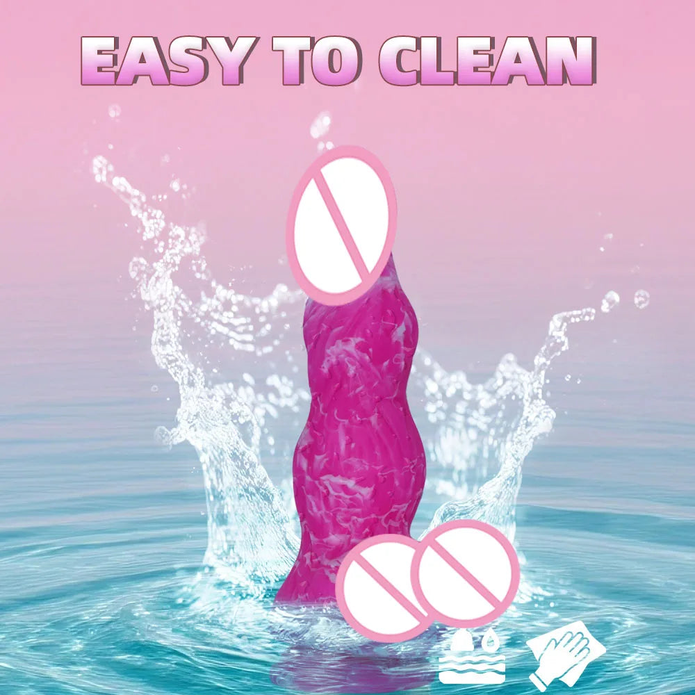 7.84in Monster Dildo, Realistic Anal Knot Dildo with Powerful Suction Cup Hands-Free, Adult Sex Toy, Suitable for Men and Women